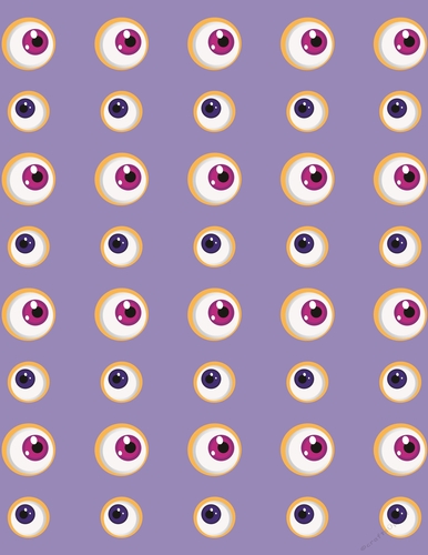 cute Monster eyes toppers background
