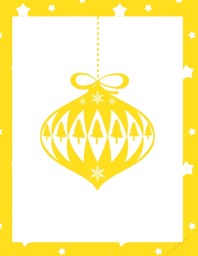 christmas ornaments background card making, star card making