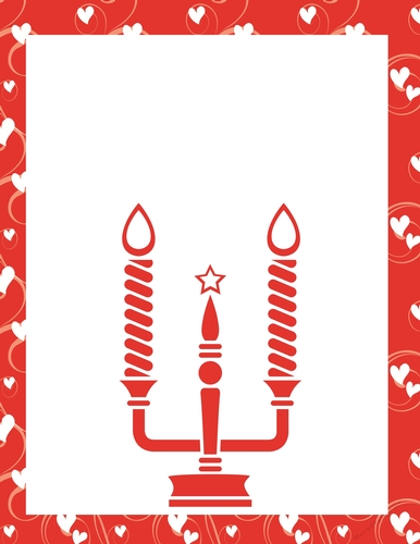 christmas candle background, xmas candle empty card template