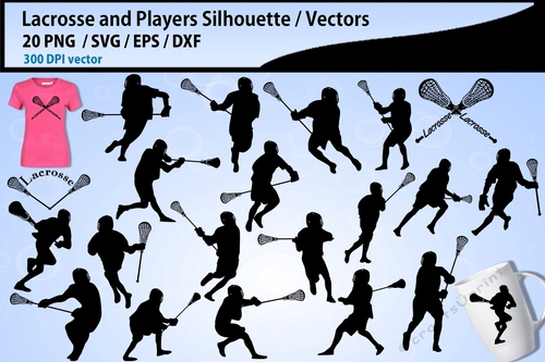 Lacrosse Silhouettes SVG / Lacrosse vector silhouettes / Lacrosse players Silhouettes svg bundle - sports svg