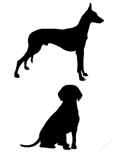 dog card making background toppers, dog toppers silhouette