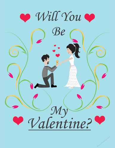 will you be my valentine card