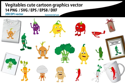 vegetable cartoon clipart