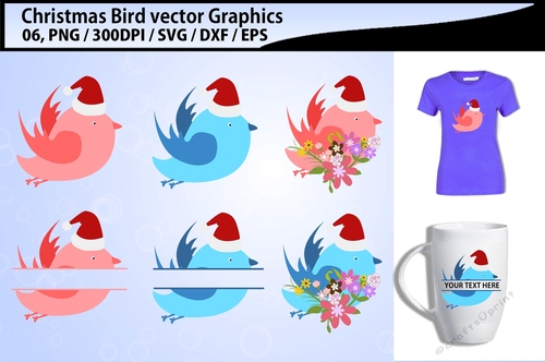 Christmas love bird cut files
