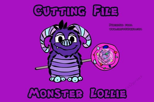 Cutting File Monster Lollie