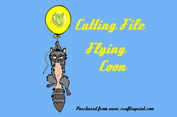 Cutting File Coon with balloon