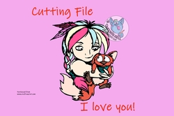 Cutting File I love you