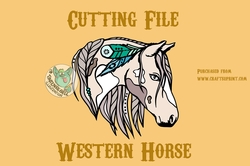 Cutting File Western Horse