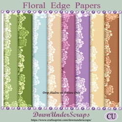 Floral Edge Papers