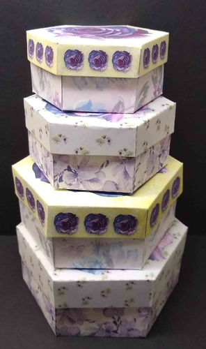 Nesting Boxes Purple Set of 4