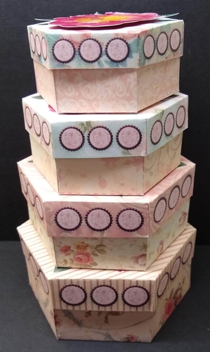 Nesting Boxes Floral2 Set of 4