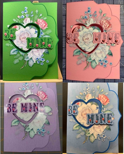 Floating Heart Valentine Cards
