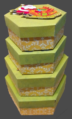 Nesting Boxes Christmas 4 Set of 4