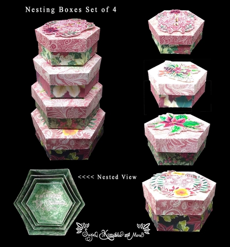 NestingBoxes Christmas6 Set of 4