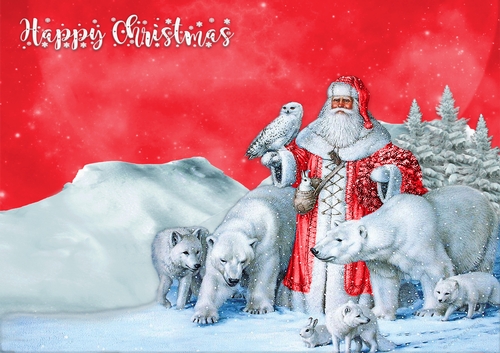 Christmas1 Place Mat Red
