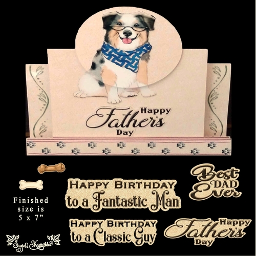 Dog Gone Fathers Day-Birthday Australian Shepard