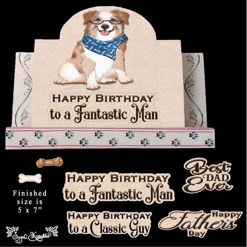 Dog Gone Fathers Day-Birthday Australian Shepard 2