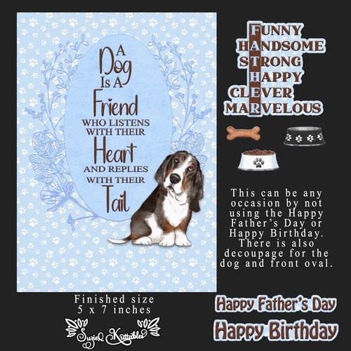 A Dog Is A Friend Basset Hound-1