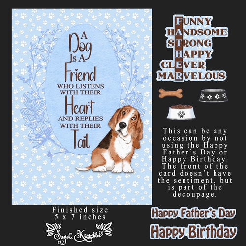 A Dog Is A Friend Basset Hound-2