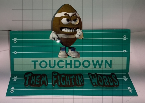 Football Easel Card 1