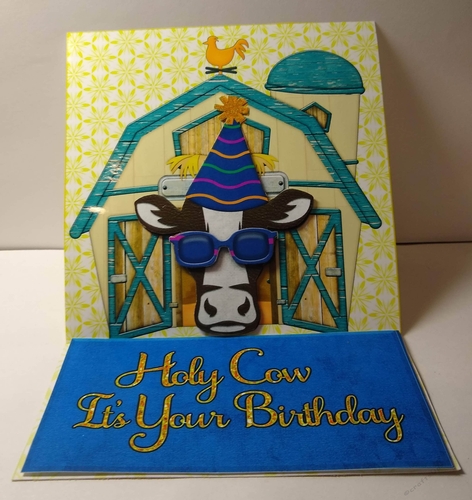 Holy Cow Easel Card