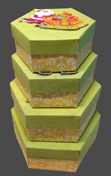 Nesting Boxes Christmas 3 Set of 4