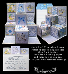 Image of cup1131777_48460 - Baby Boy 3D-Pyramid Block Card