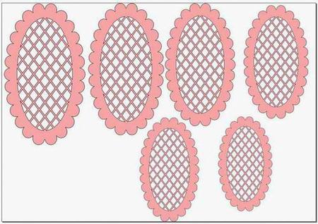 Scalloped Lattice Ovals