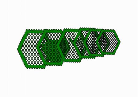 Lattice Scalloped Hexagon