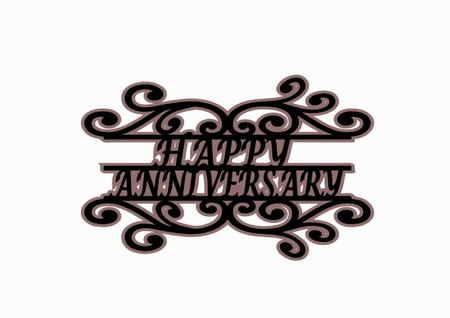 Happy Anniversary Topper