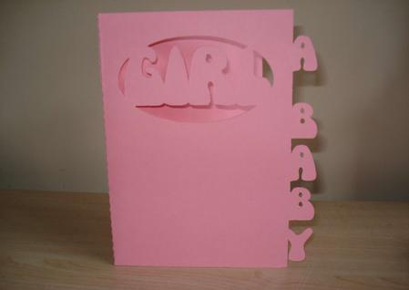 Baby Girl Aperture Card