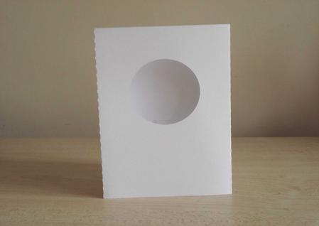 Circle Apature Tri Fold Card