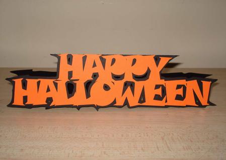 Happy Halloween Word Card