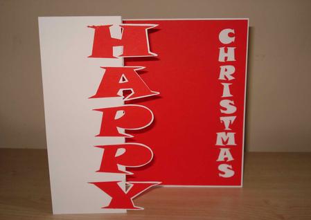 Happy Christmas Foldback Card