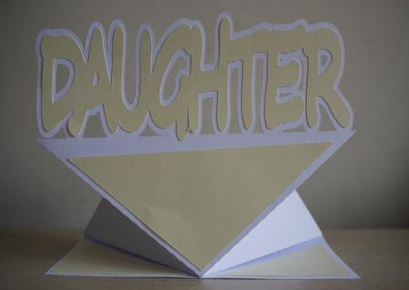 Daughter Springup Card