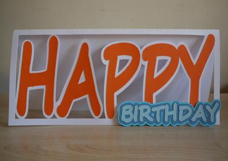 Happy Word Card Birthday