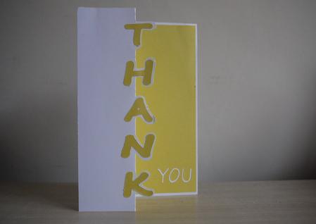 Thank You Foldback Card