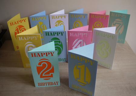 Birthday Cards Aged 1 To 12