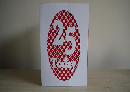 25 Oval Lattice Number Card