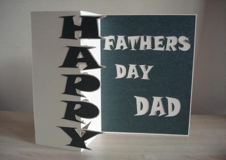 Happy Fathers Day Foldback Card