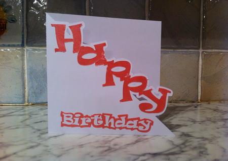 Happy Birthday Half Card