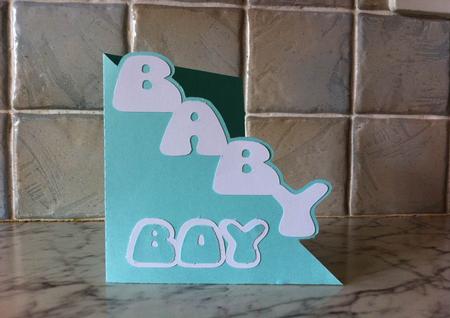 Baby Boy Half Card