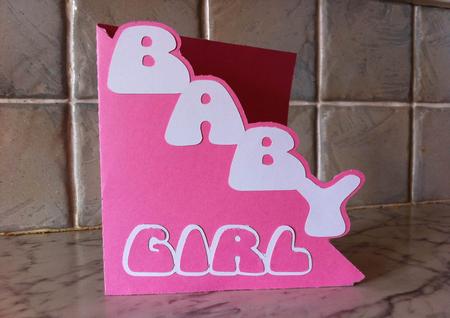 Baby Girl Half Card