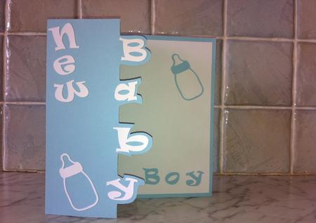 Baby Boy Foldback Card