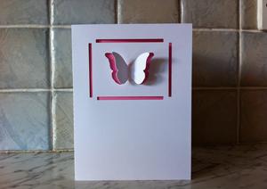 Boxed Butterfly Card