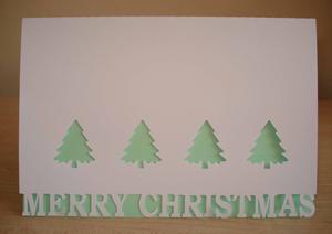Tree Border Merry Christmas
