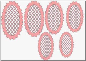 Scalloped Lattice Ovals