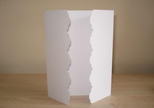 Wavey Edged Gatefold Card