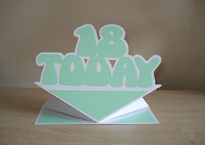 18 Today Spring Up Card
