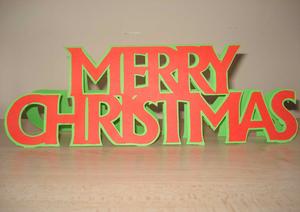 Merry Chrismtas Word Card